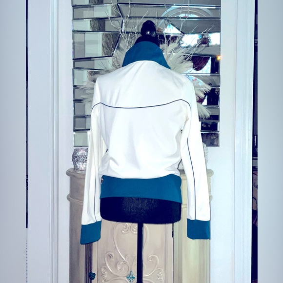 Women Nike Teal Jacket Microfleece, Full Zipper, Mock collar Neck, Size S 4/6 - Picture 4 of 9